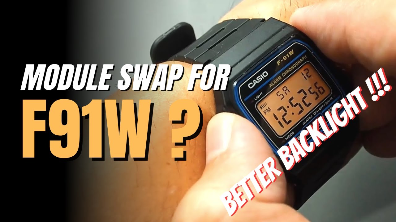 Усовершенствование Casio F91W: окончательная замена модуля