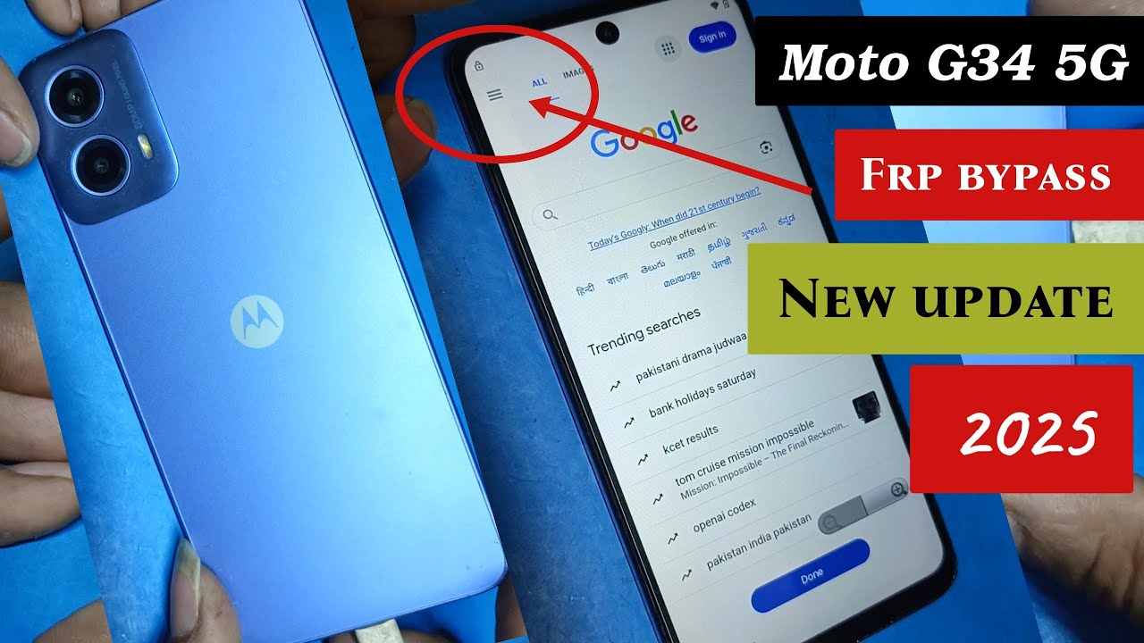 Moto G34 Frp bypass And pattern and password unlock #frp #frpunlock #frpbypass