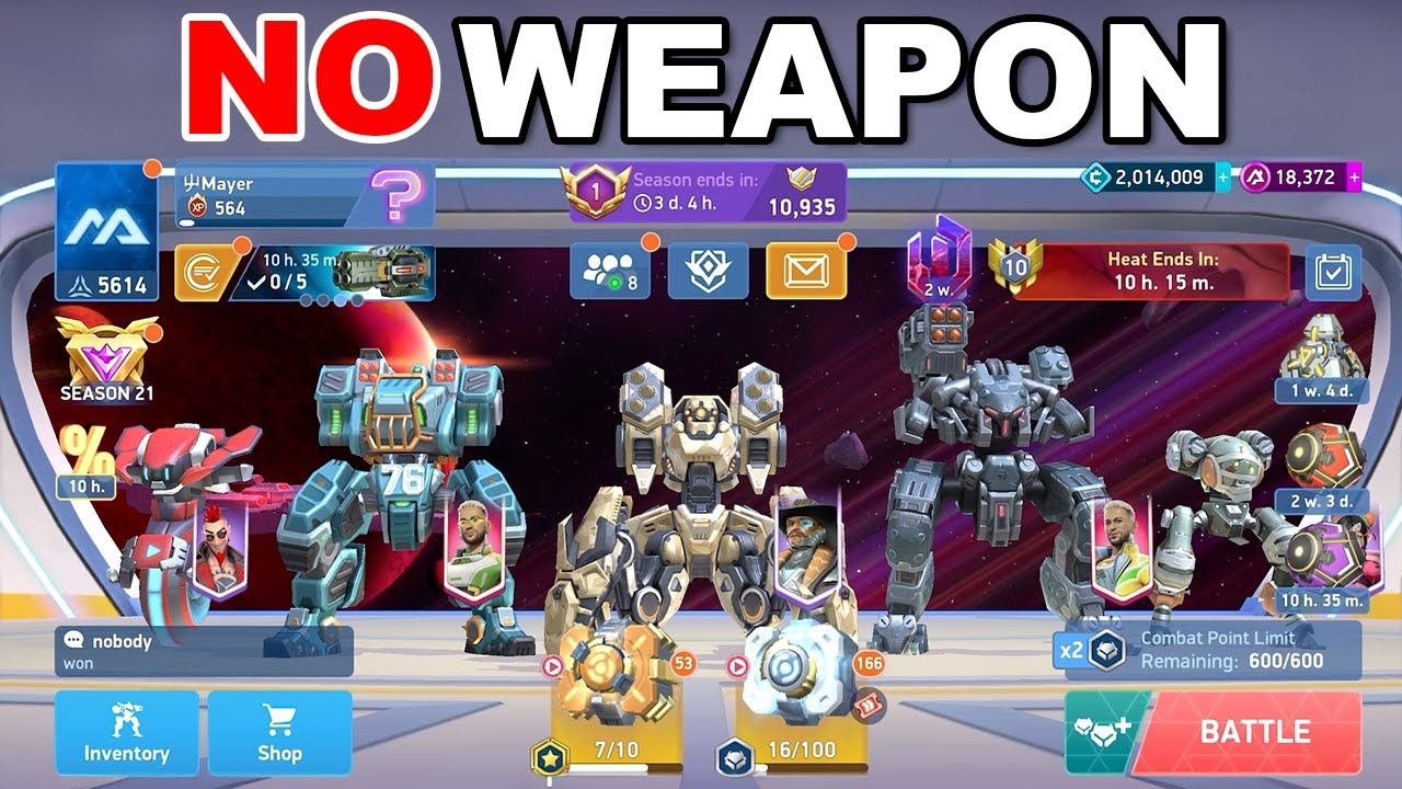 No Weapon Challenge: A True Test of Skills in FFA | Mech Arena