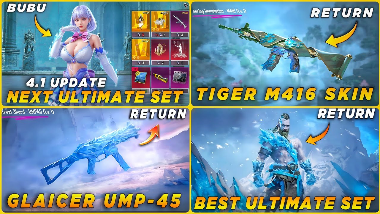 🔴 NEXT BUBU ULTIMATE SET | TIGER M416 RETURN CONFIRM? | GLACIER UMP RETURN? | RETURN ULTIMATE SET 🤩