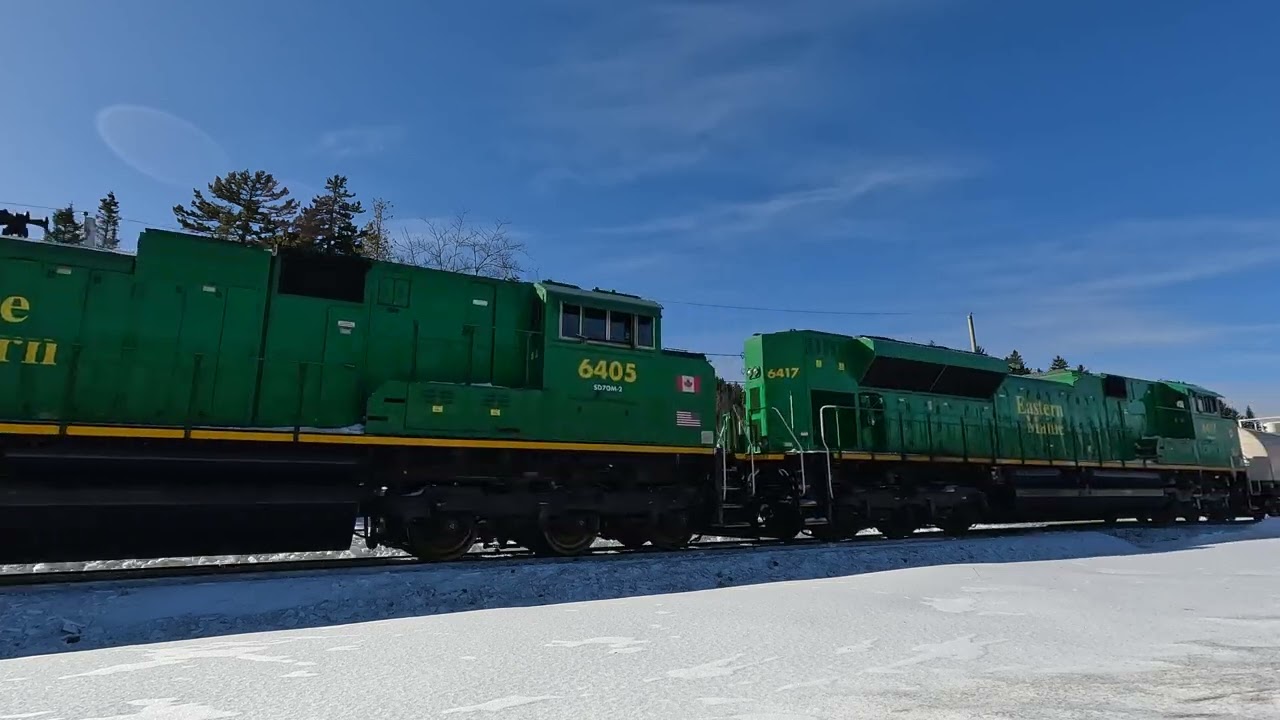 NBSR 120 arriving in Saint John, NB - Jan 2025