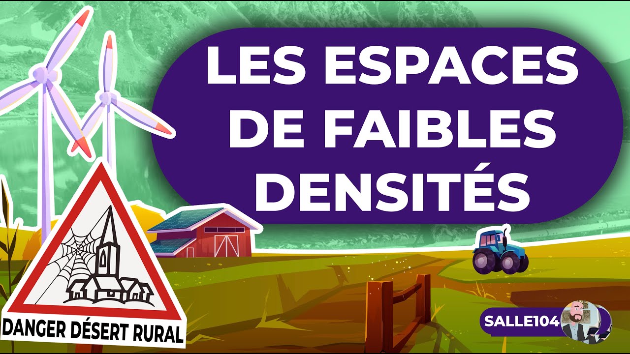 Les espaces de faible densité et leurs atouts - Géographie - Troisième
