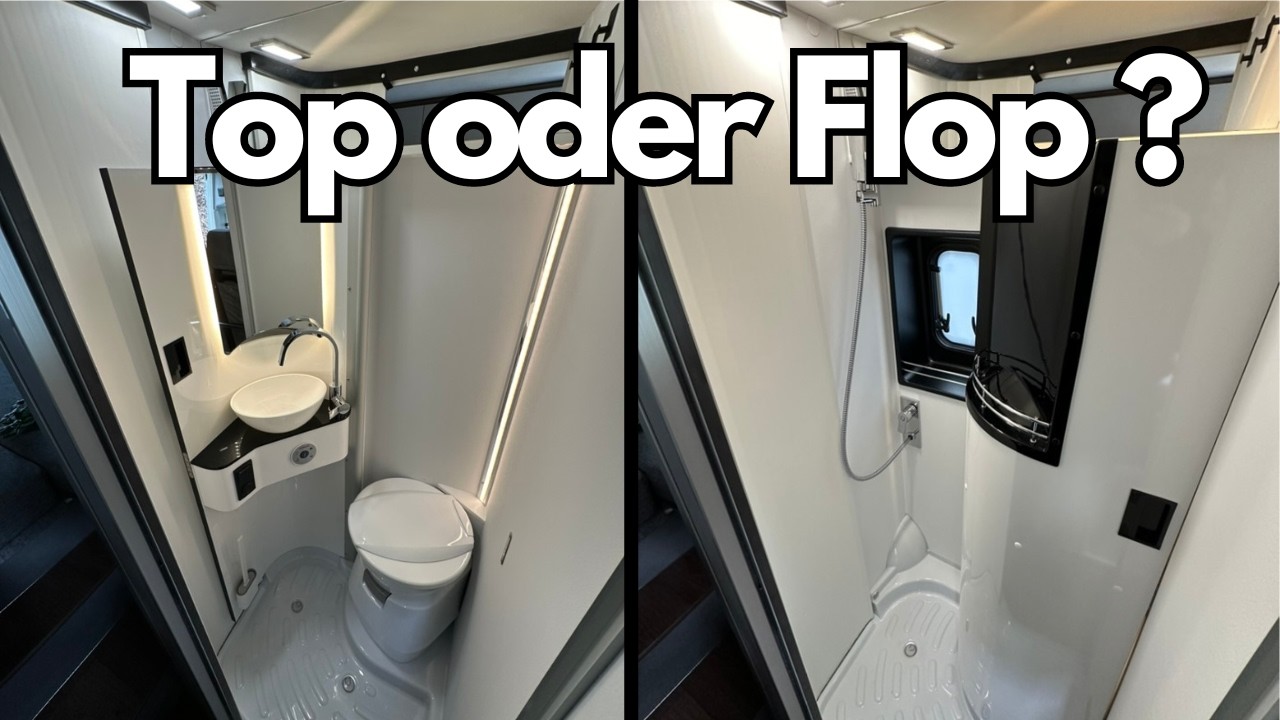 🚿 ROOMTOUR durchs SCHWENKBAD in unserem PÖSSL Summit Shine 600 L Kastenwagen Wohnmobil 🚽 🚐