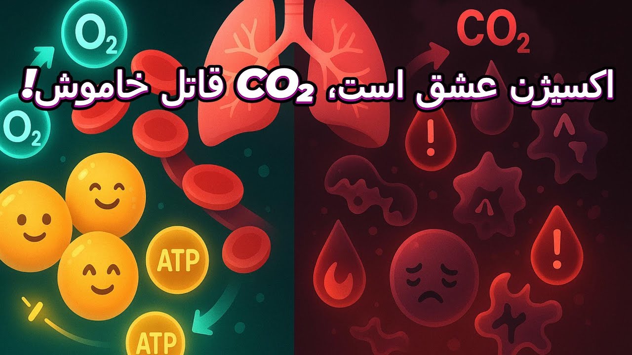 اکسیژن = انرژی 💪 | CO₂ = اسید