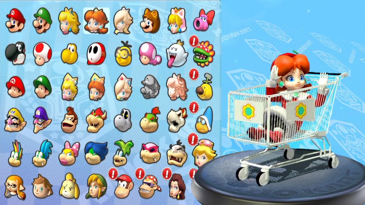 [Mario Kart 8 Deluxe]The best racing game on Nintendo Switch with Daisy Holiday Cheer(Shopping Cart)