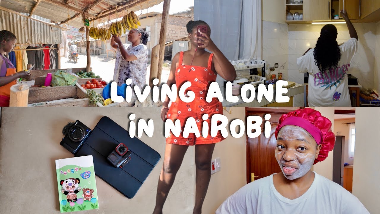 Living Alone in Nairobi | Let’s do Skincare + Cooking + Shopping 