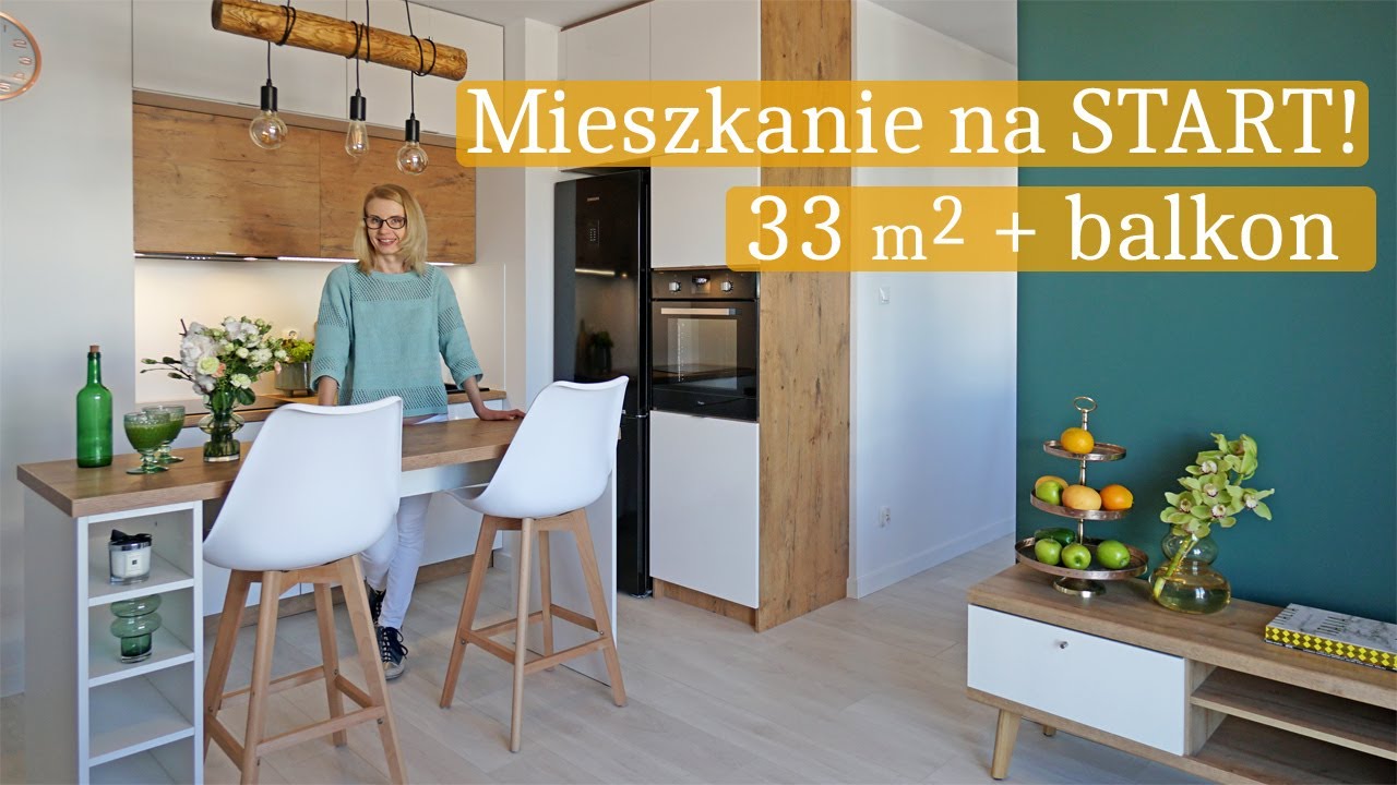 Małe mieszkanie 33 m2 na START! Jak mieszkać wygodnie? Ile kosztuje wykończenie wnętrz?
