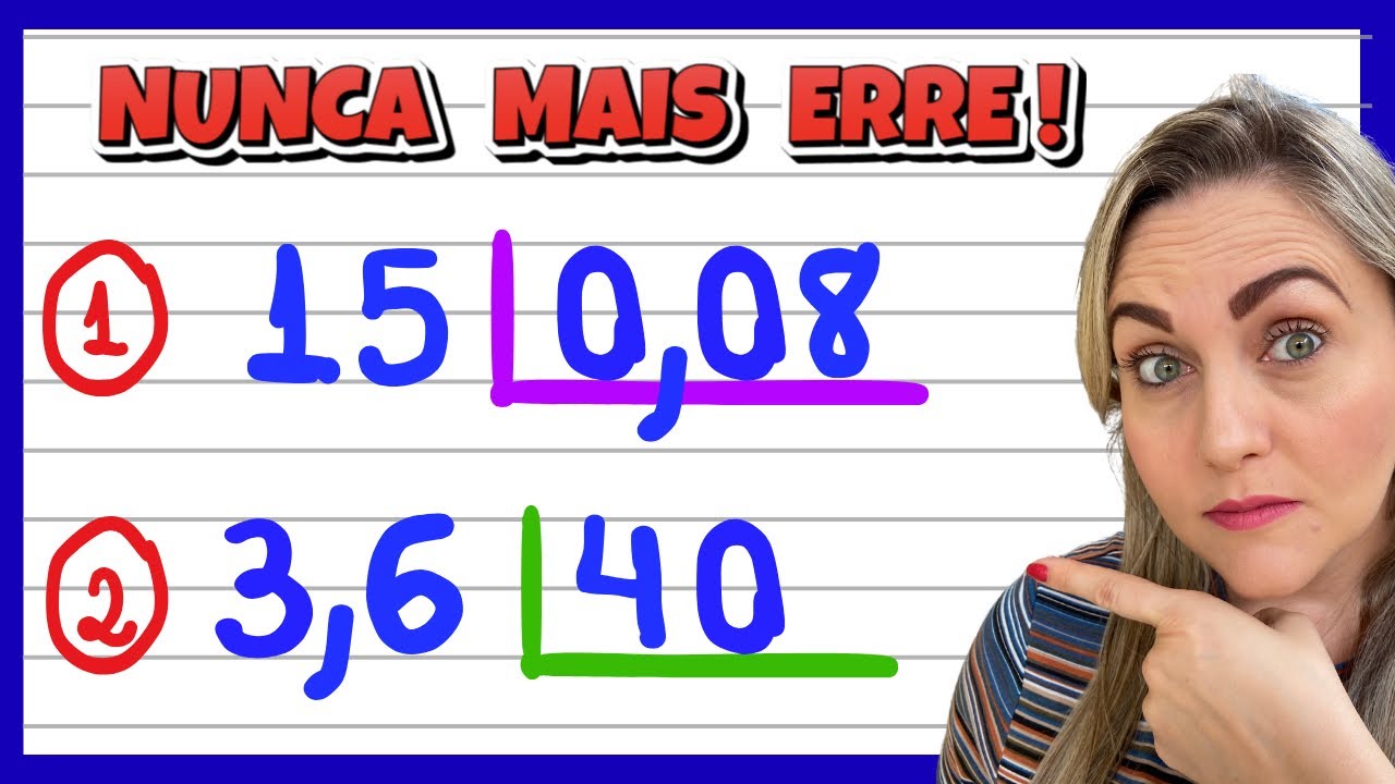 APRENDA DIVISÃO COM VÍRGULA! EXPLICAÇÃO DE DIVISÃO COM NÚMEROS DECIMAIS! VEM APRENDER MATEMÁTICA ! 
