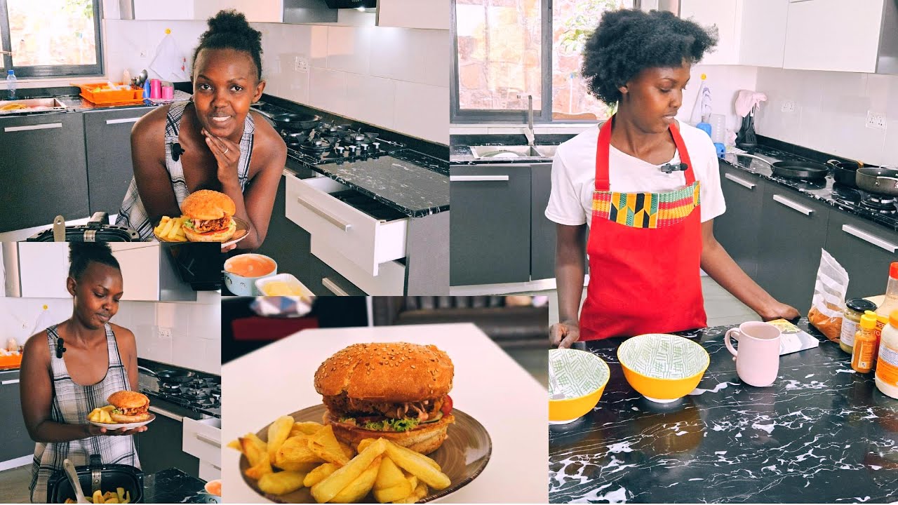 🍔 The Tastiest Crunchy Chicken Burger Recipe 🍔 | Chef Claudine