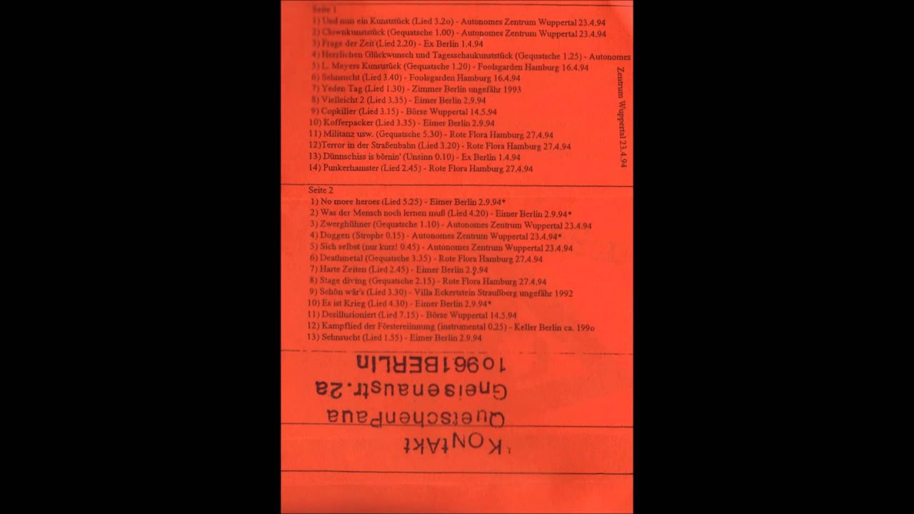 Quetschenpaua - Kampflied der F&ouml;rsteriinnung