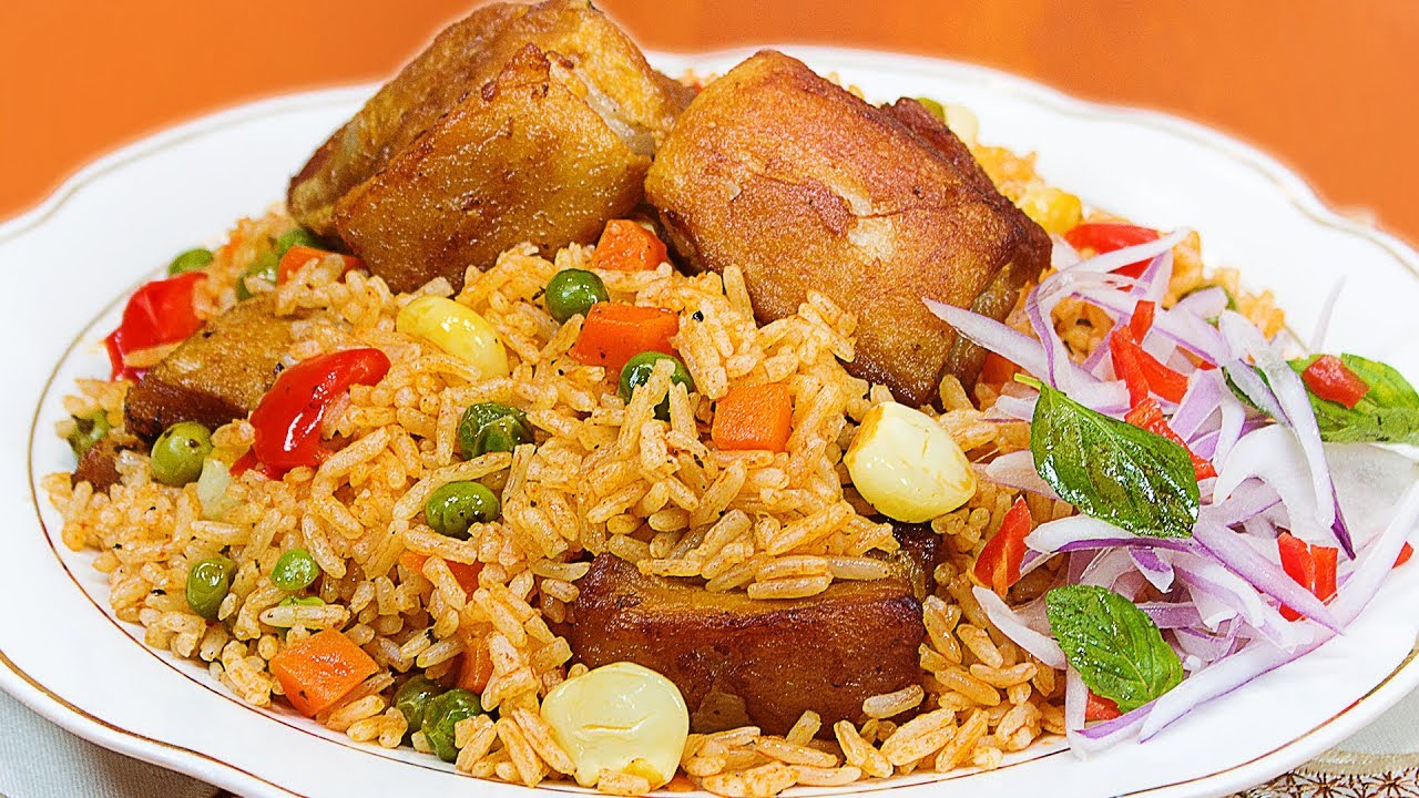 ARROZ CON CHANCHO | RECETA PERUANA | EXQUISITO | Sazón y Corazón