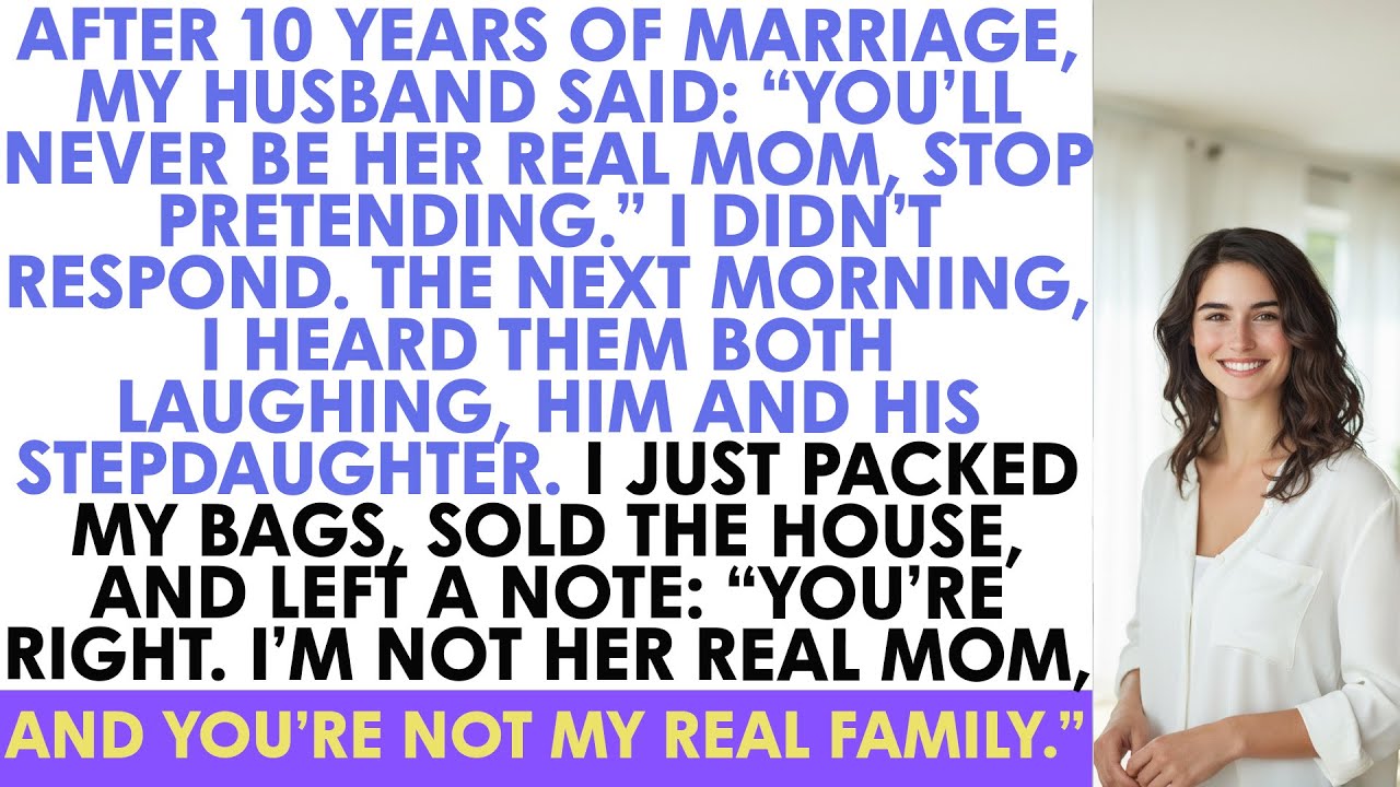 After 10 Years Of Marriage, My Husband Said: “You’ll Never Be Her Real Mom, Stop Preten...