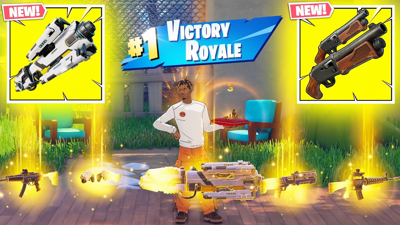 JUICE WRLD vs ALL MYTHIC WEAPONS ( FORTNITE CHAPTER 7 SEASON 1)