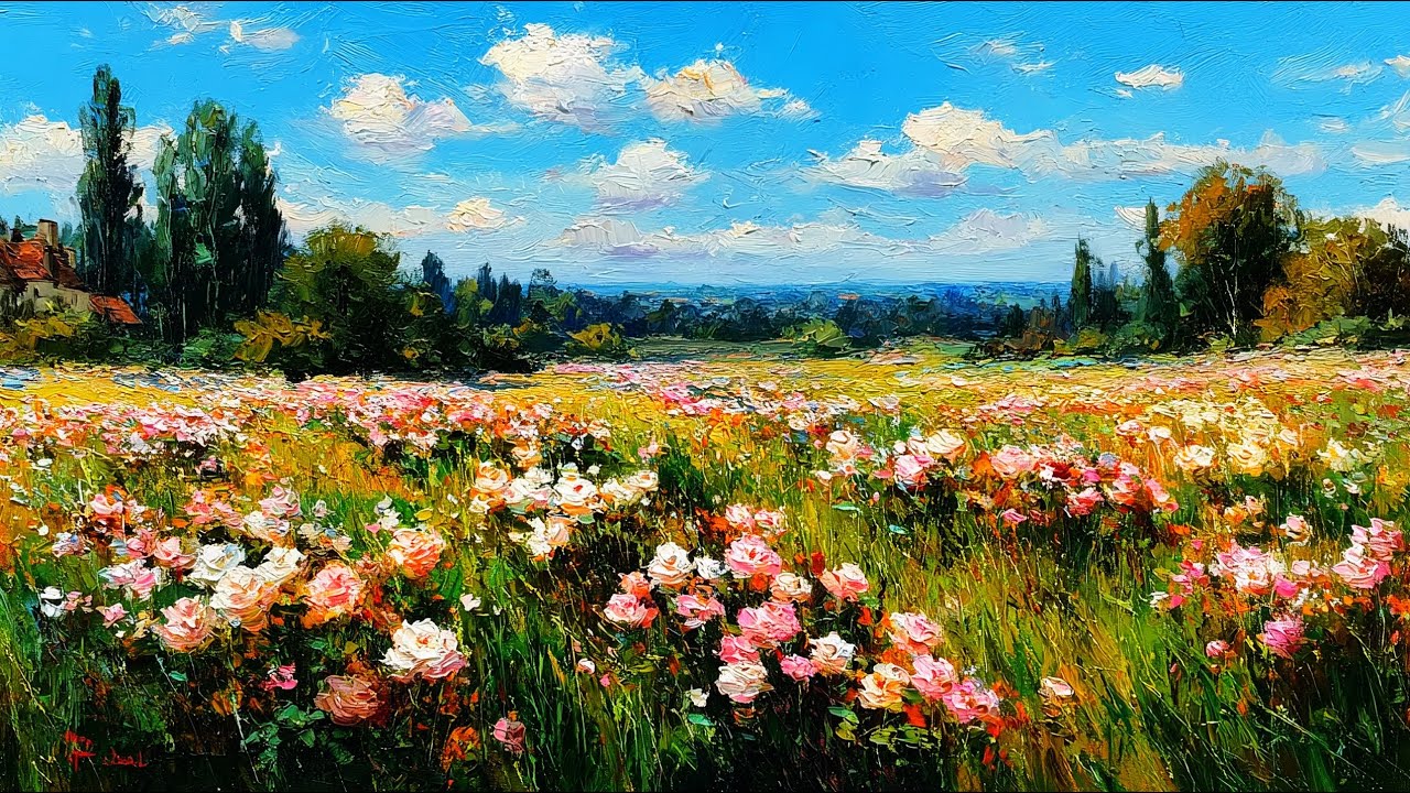 🎼Blue Pink Rose Garden • Relax, Sleep, Study#healingmusic 