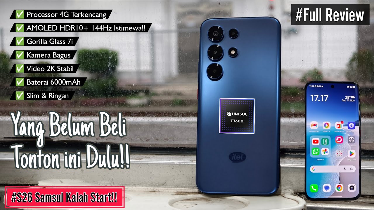 Dadah S26 Ultra Samsung! ITEL duluan ya! Full Review ITEL S26 Ultra | The World's First UNISOC T7300