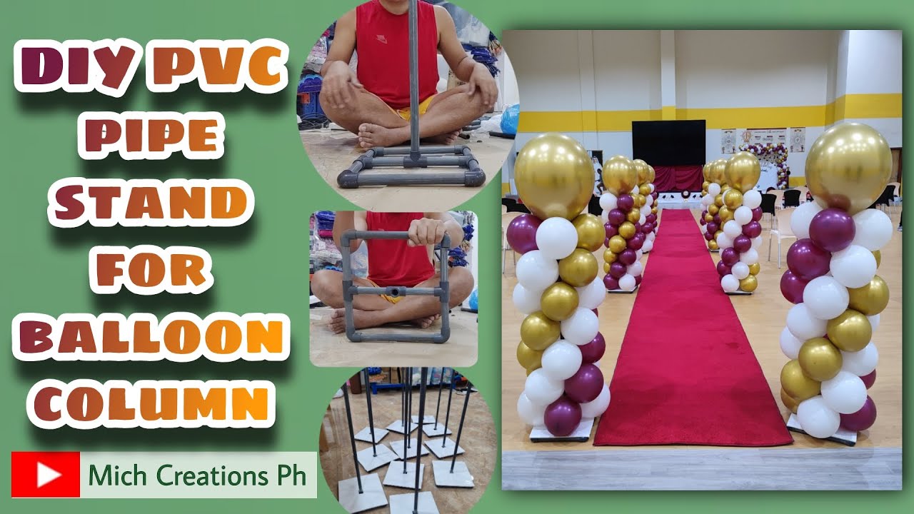 Easy DIY PVC PIPE STAND | STEP BY STEP HOW TO MAKE BALLOON COLUMN WITH PVC PIPE STAND
