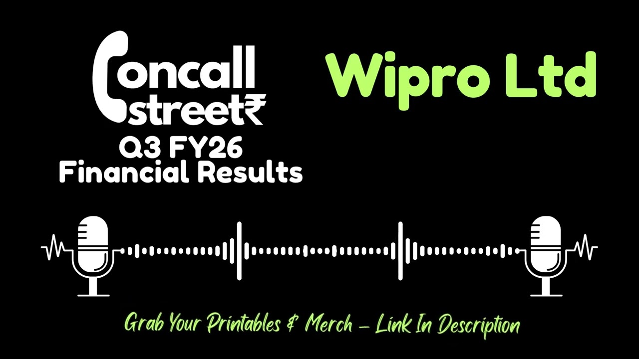 Wipro Ltd Q3 FY26 Earnings Conference Call | Full Management Commentary & Q&A