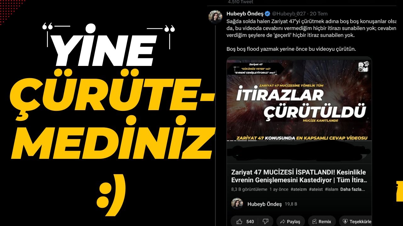 Yine Çürütülemedi :) Zariyat 47'ye Bir Ateist'in İtirazını İnceleyelim