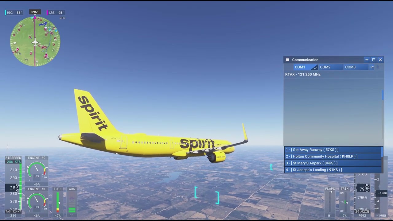 Microsoft Flight Simulator 2024 kansas landing