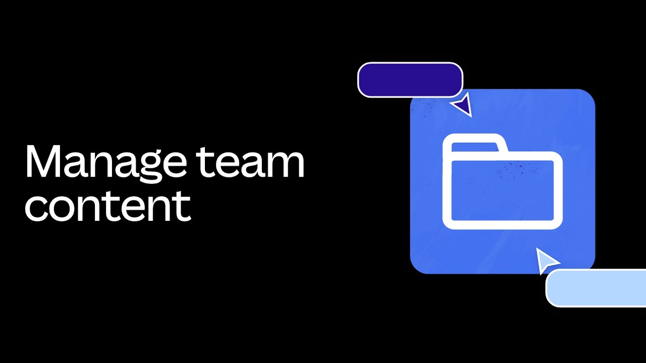 Setting up a team content management system in Canva