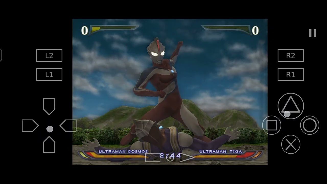 Ultraman Fighting Evolution Rebirth Cosmos Vs Tiga.
