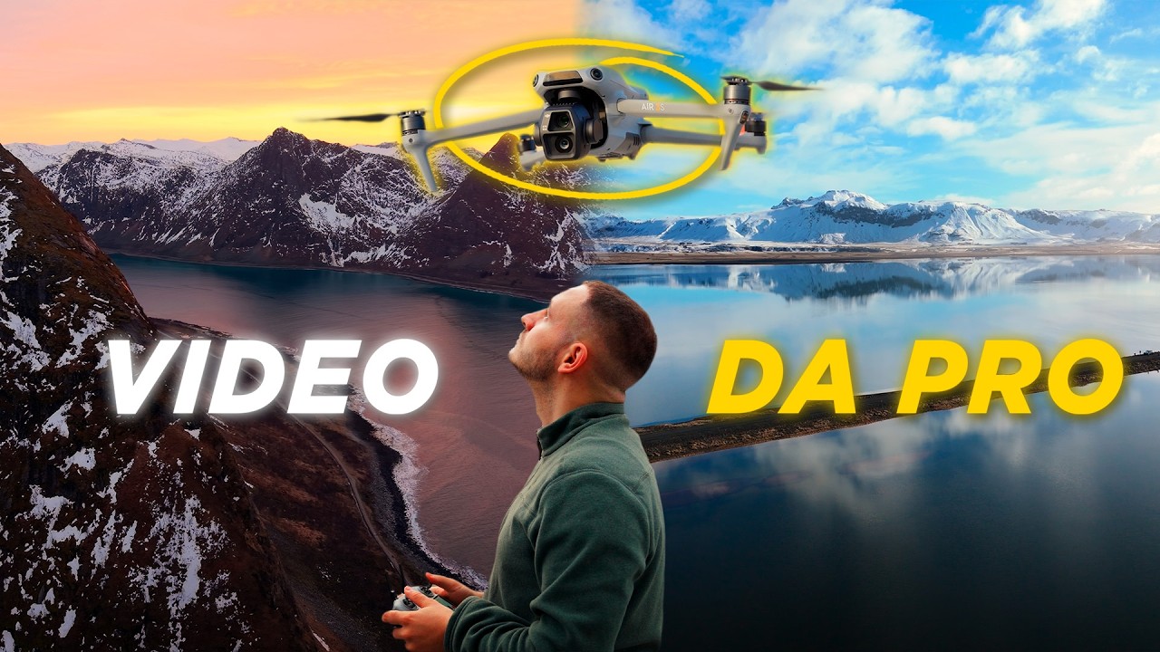 Come fare riprese CINEMATOGRAFICHE con QUALUNQUE drone