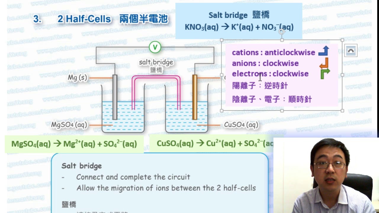 Herman Yeung - HKDSE Chemistry Chapter 07a3 (Half Cells 半電池)