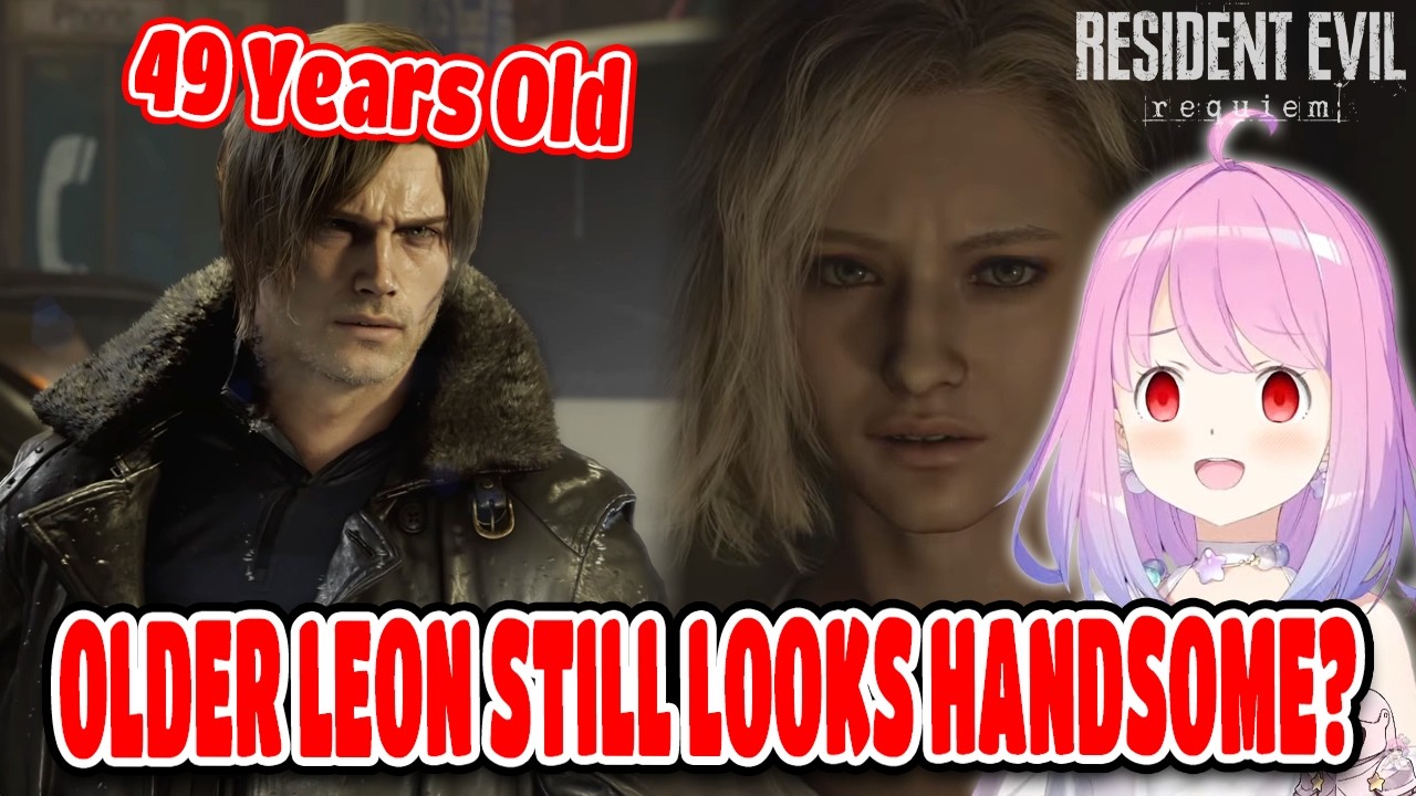Luna Reaction To 49-Year-Old Leon In Resident Evil Requiem Hololive【ENG SUB】