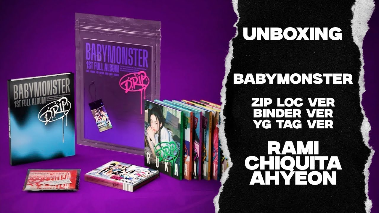 Распаковка альбома BABYMONSTER - DRIP все версии // Unboxing BABYMONSTER - DRIP all versions