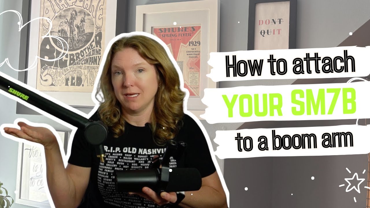 How to Securely Mount Your SM7B or SM7dB onto a Boom Arm Stand | Shure