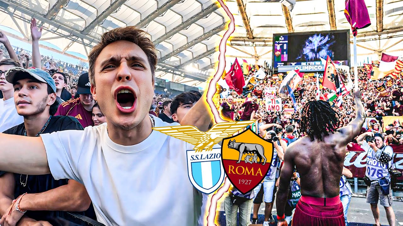 Lazio vs Roma 🔥 | IL DERBY DELLA CAPITALE TRA I TIFOSI ROMANISTI, LA DECIDE PELLEGRINI 💛❤️ | Serie A