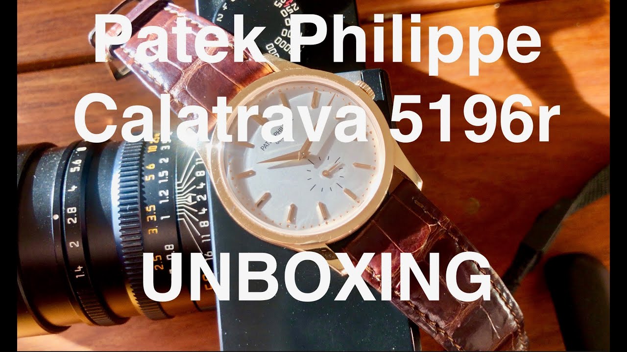 Unboxing the Patek Philippe Calatrava 5196R