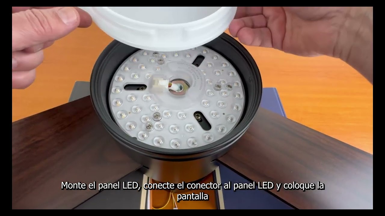 Instalación del ventilador de techo Noaton Lepus