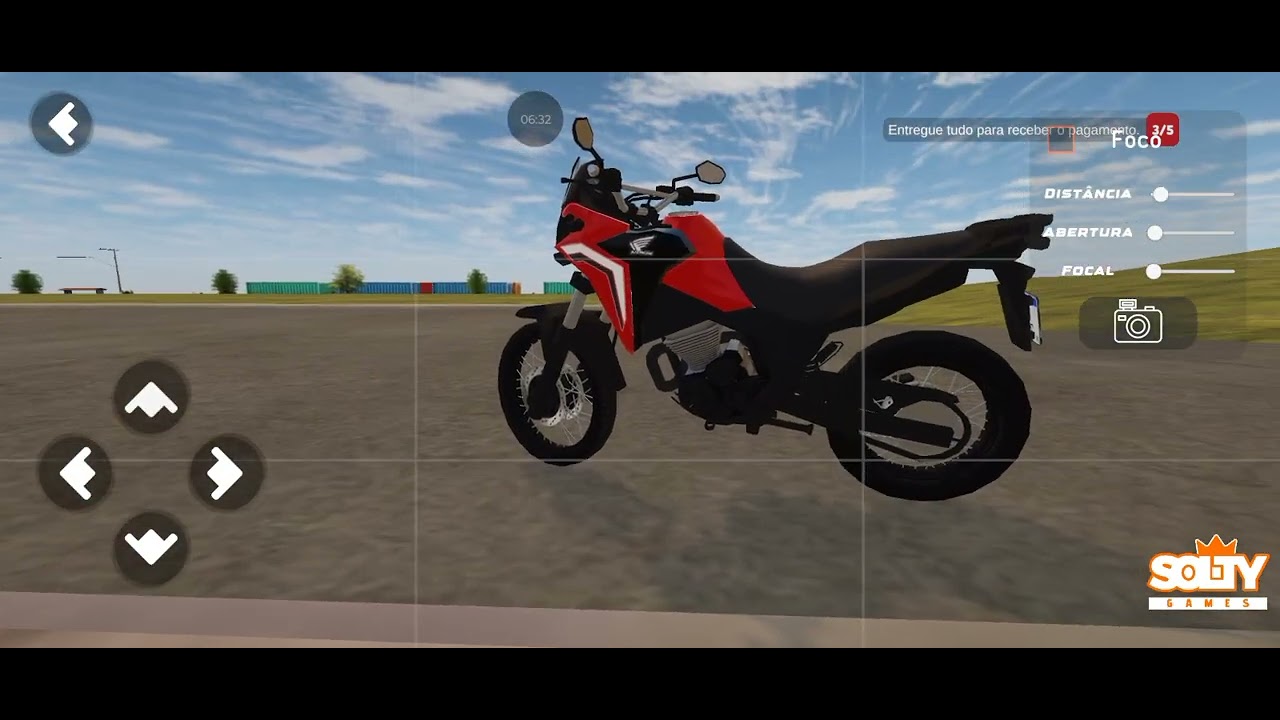 Tava andando de moto e até que a moto não queria  freia no grau 