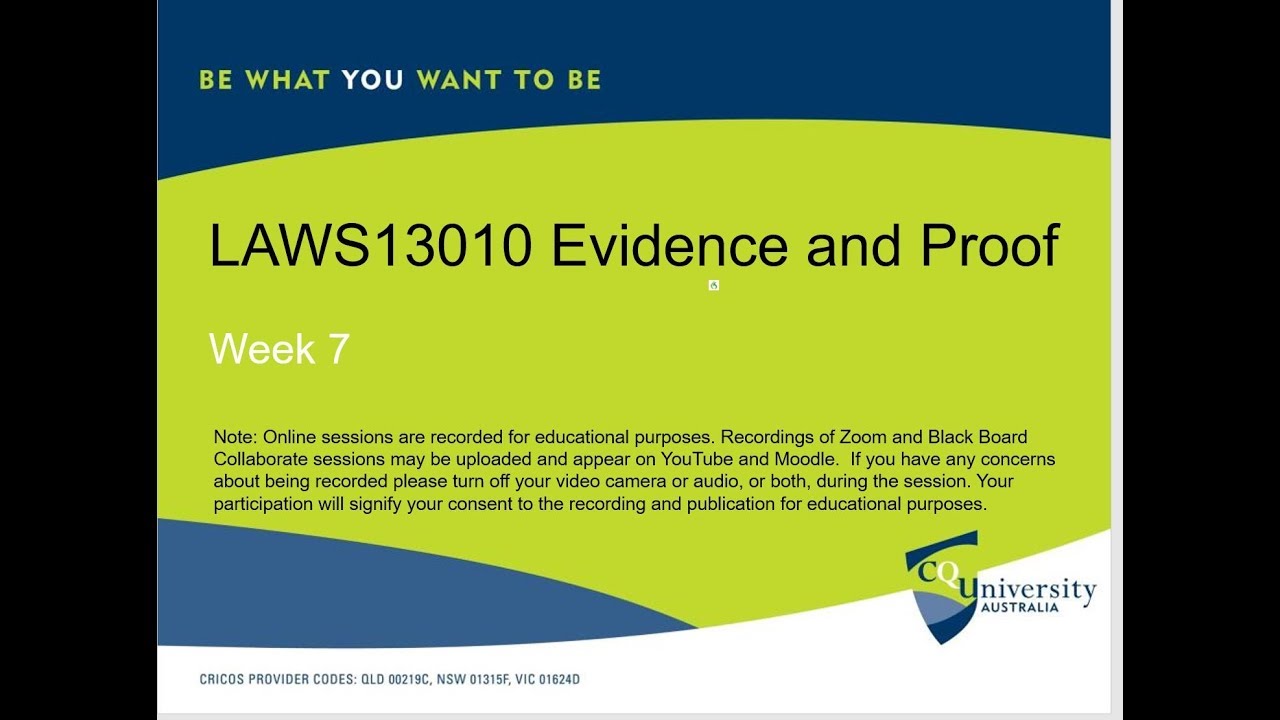 LAWS13010_07_2018 Evidence and Proof by John Milburn.