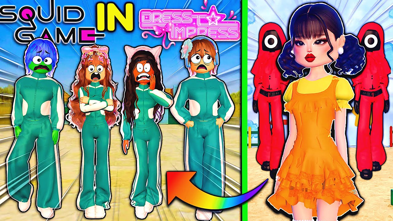 Я провел SQUID GAME в платье, чтобы произвести впечатление призом в виде робуксов, и *это* случил...