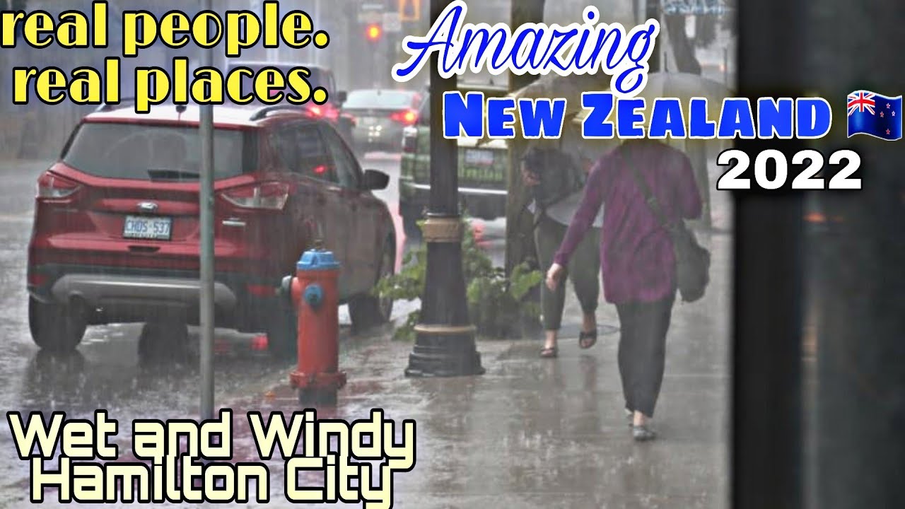 Ride| Hamilton City on a Very Lousy Weather| No Talk Just Ride Amazing New Zealand