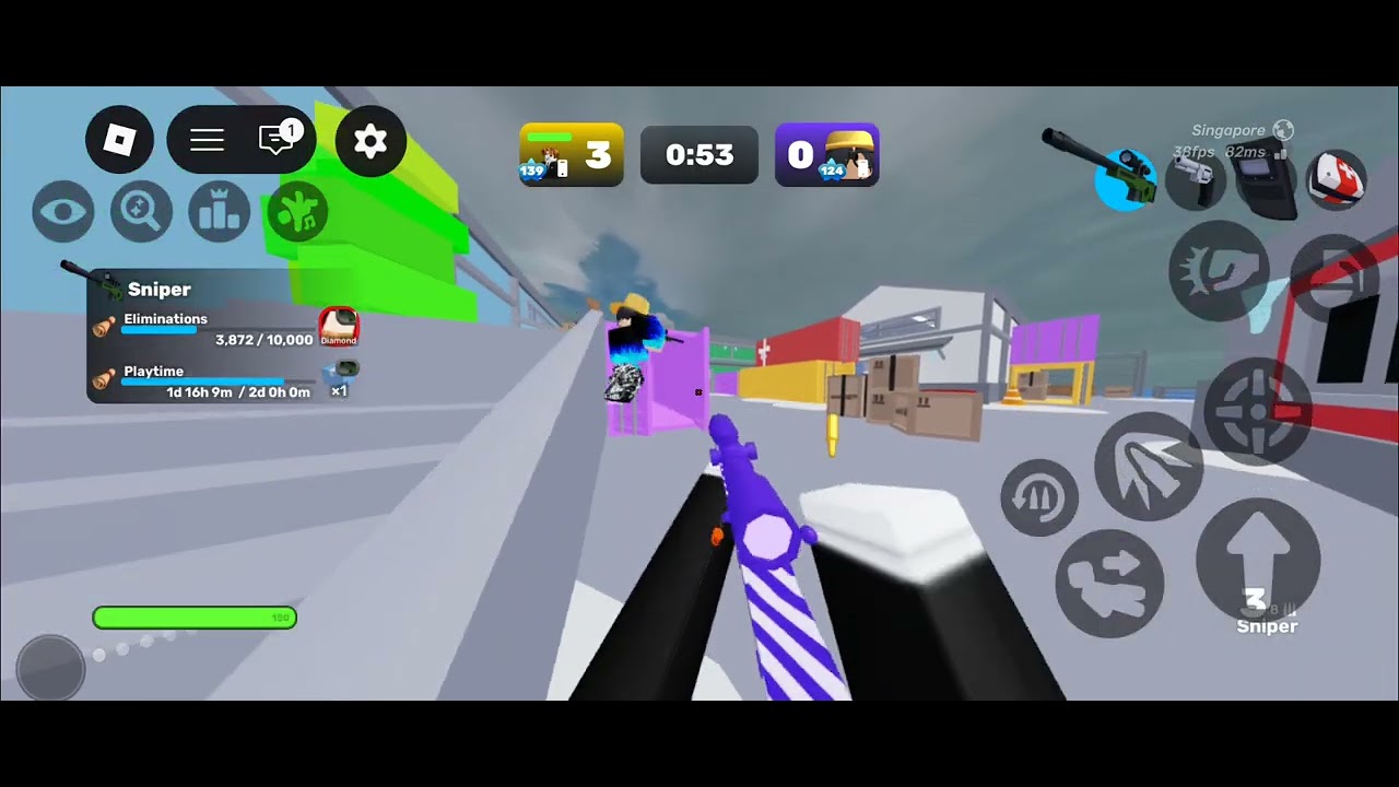 1v1ing Chris in roblox rivals 