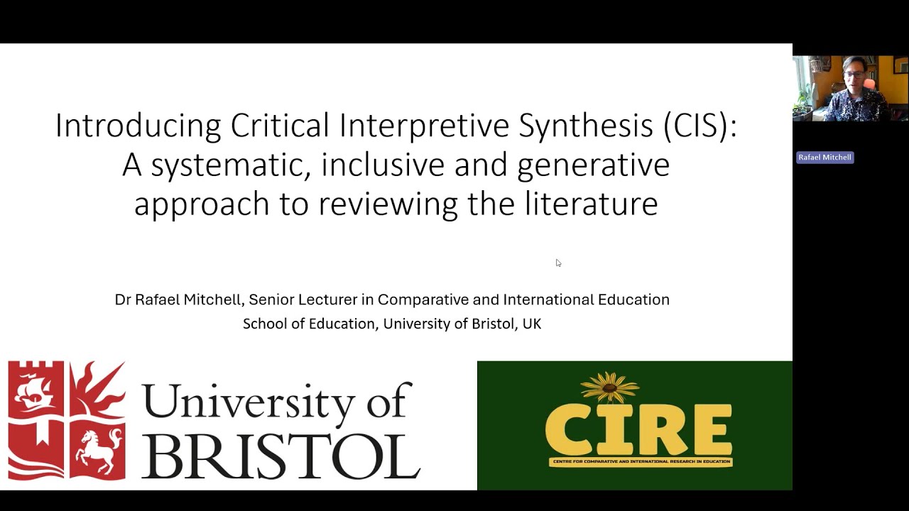 Introducing Critical Interpretive Synthesis: a systematic, inclusive and generative approach