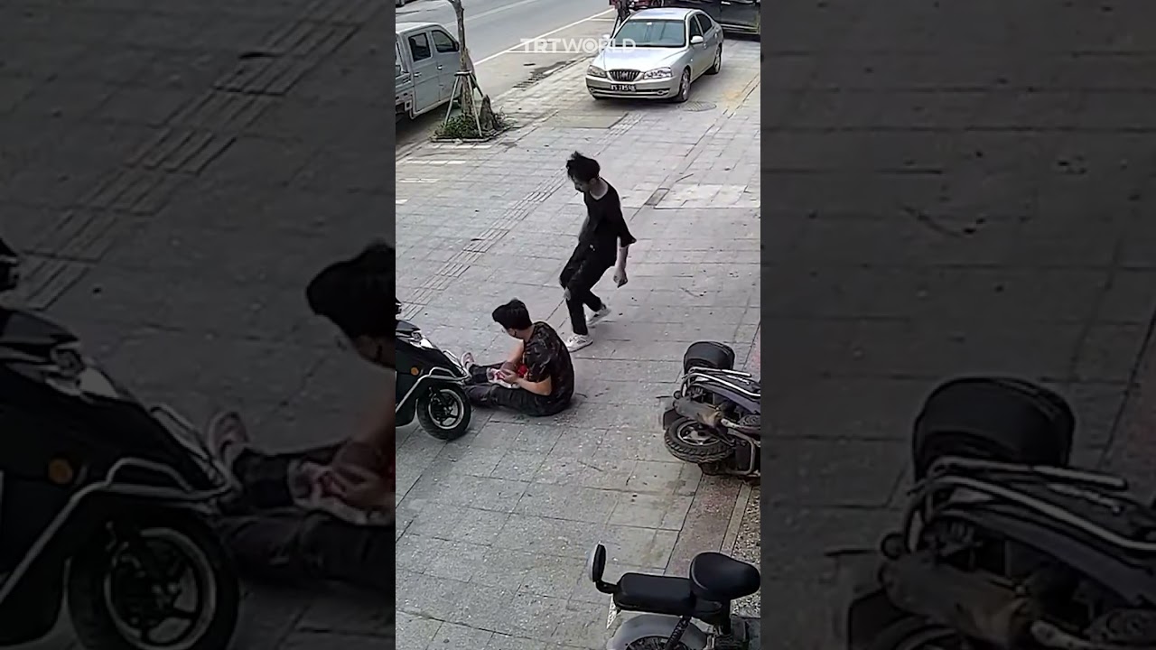 Father becomes human shield to protect baby from falling