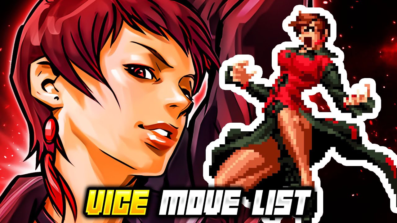 VICE MOVE LIST - The King of Fighters 2002 Unlimited Match (KOF2002)