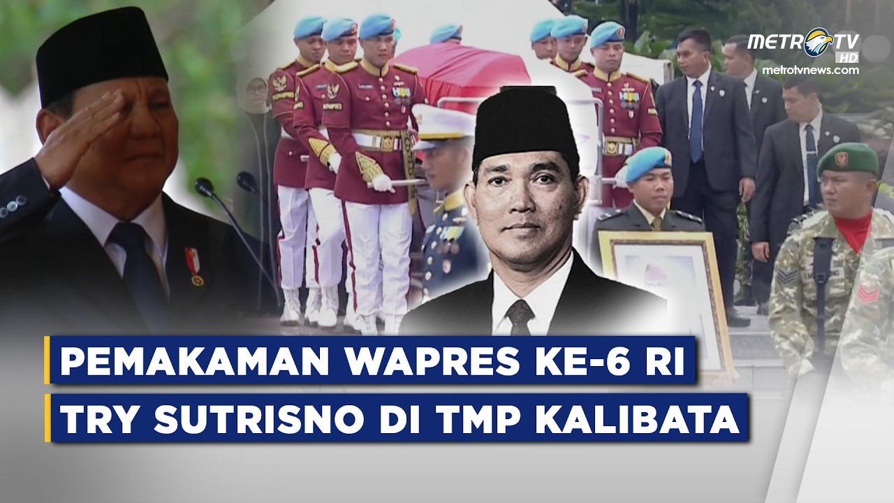 BREAKING NEWS - UPACARA PEMAKAMAN WAPRES KE-6 RI TRY SUTRISNO DI TMP KALIBATA