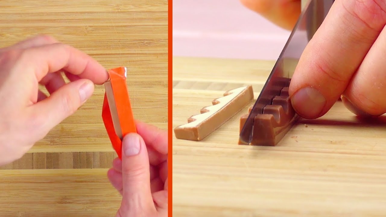 Fai QUESTO con le barrette di cioccolato kinder. Molto meglio che divorarle in un boccone!