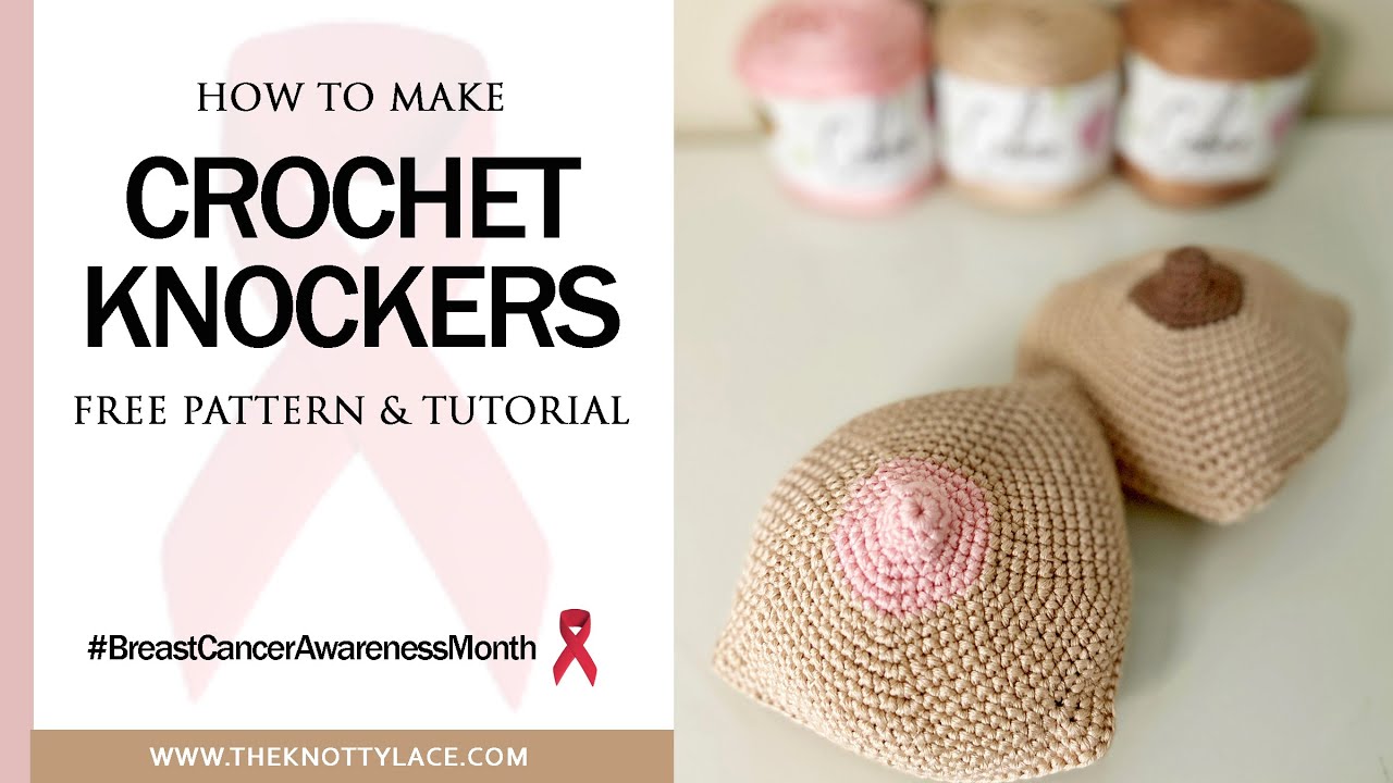 How to make Crochet Knockers (Boobs) | Free Written Pattern in the link