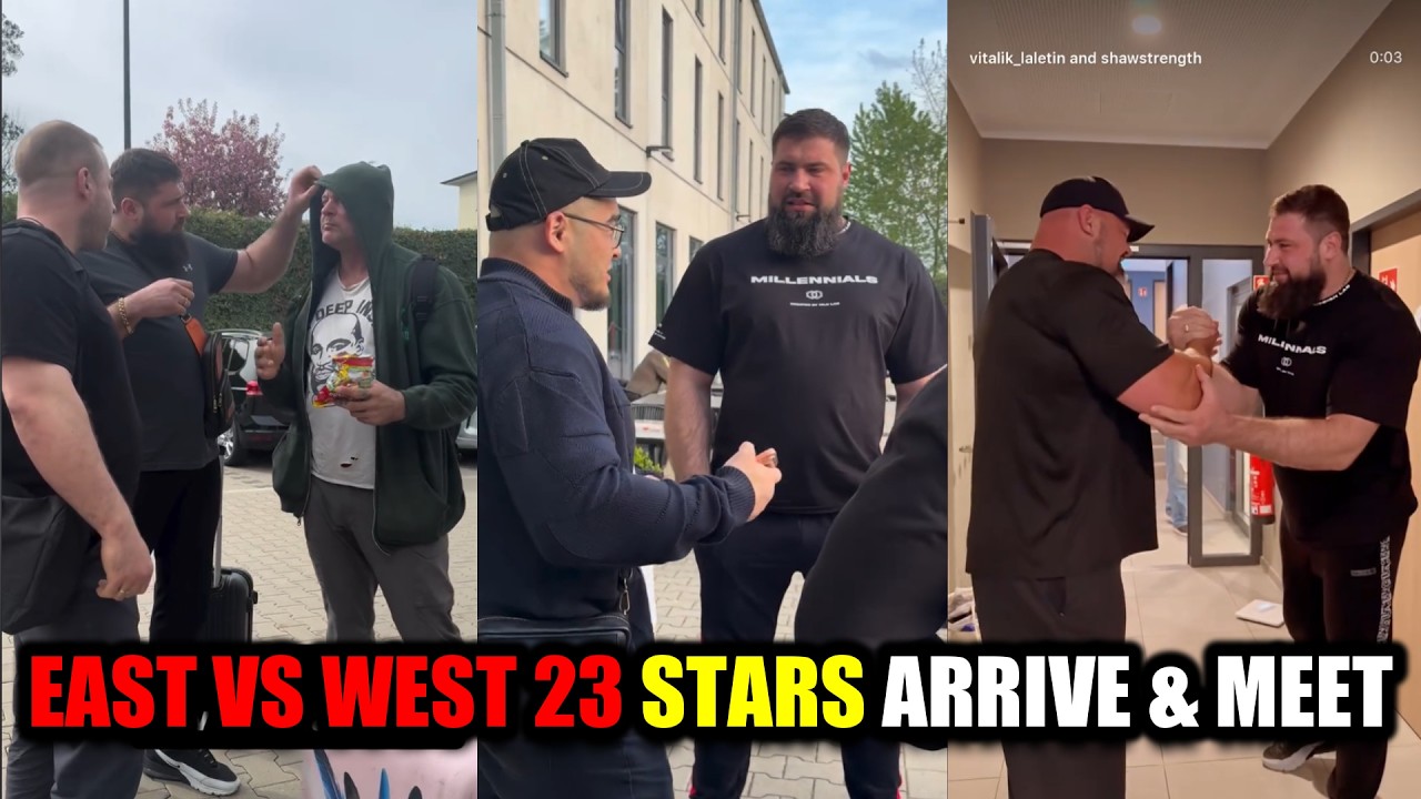 East vs West 23 athletes arrive and meet in Germany