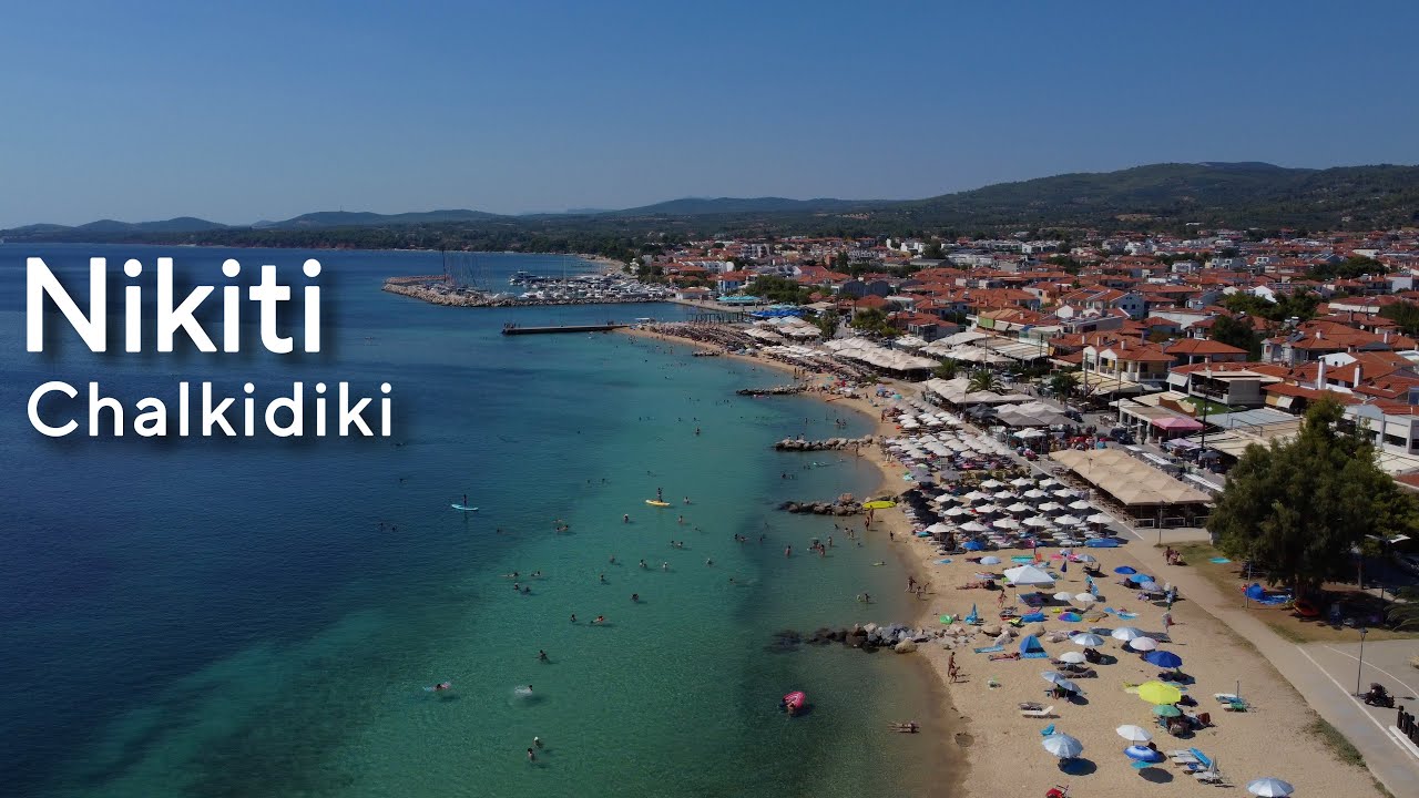Drone Flight over Nikiti Chalkidiki Greece 