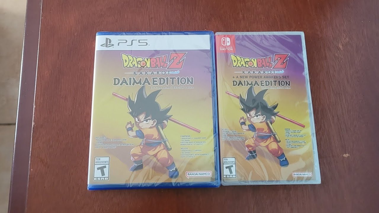 Dragon Ball Z Kakarot Daima Edition Ps5 And Switch Unboxing