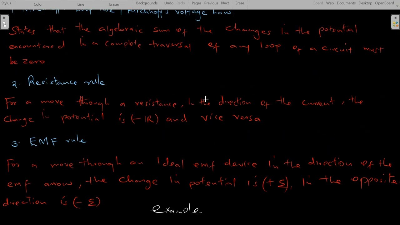 Kirchhoff’s Voltage Law  (KVL)
