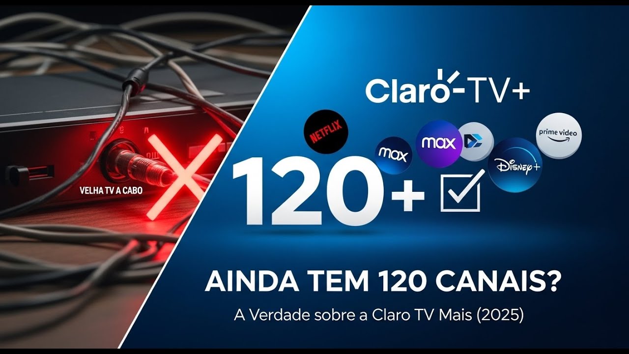O CLARO TV MAIS AINDA TEM 120 CANAIS?