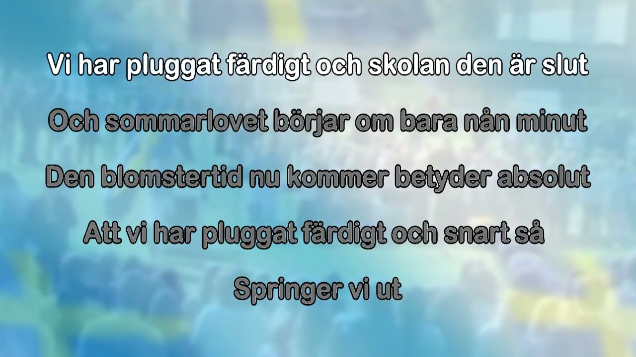 Vi har pluggat färdigt (lyrics)